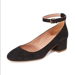 Madewell Ankle-strap Shoes in Suede